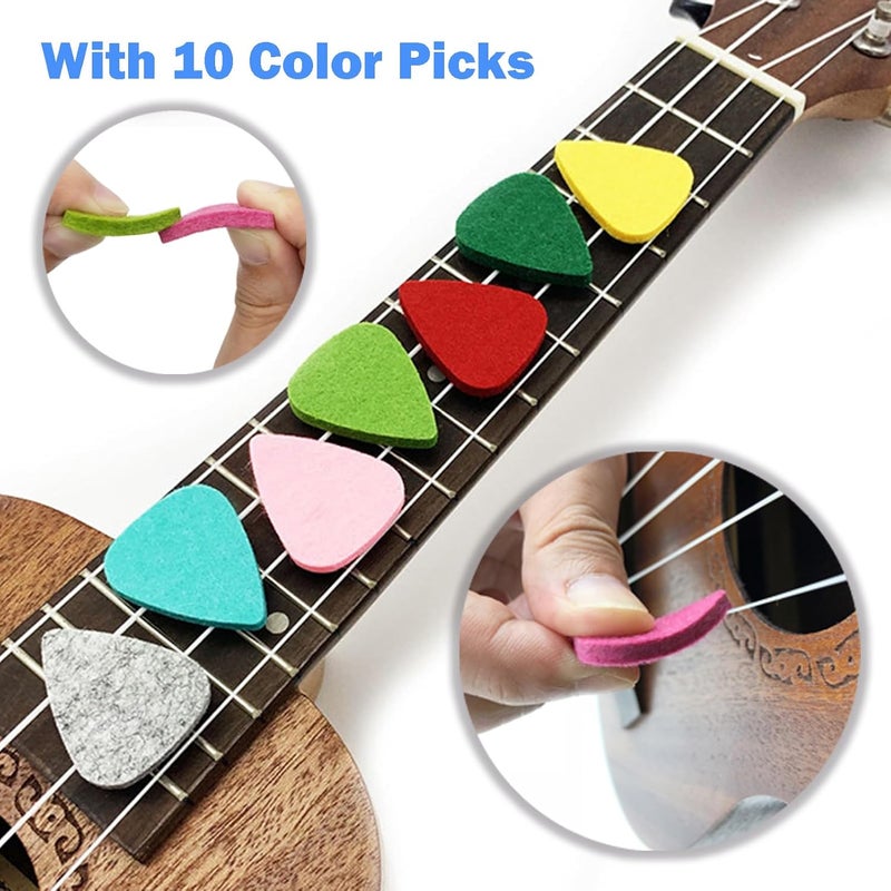 Junlego Junjuleo Ukulele Strap with Capo, 10 Color Picks, Adjustable Shoulder Strap - Image 5